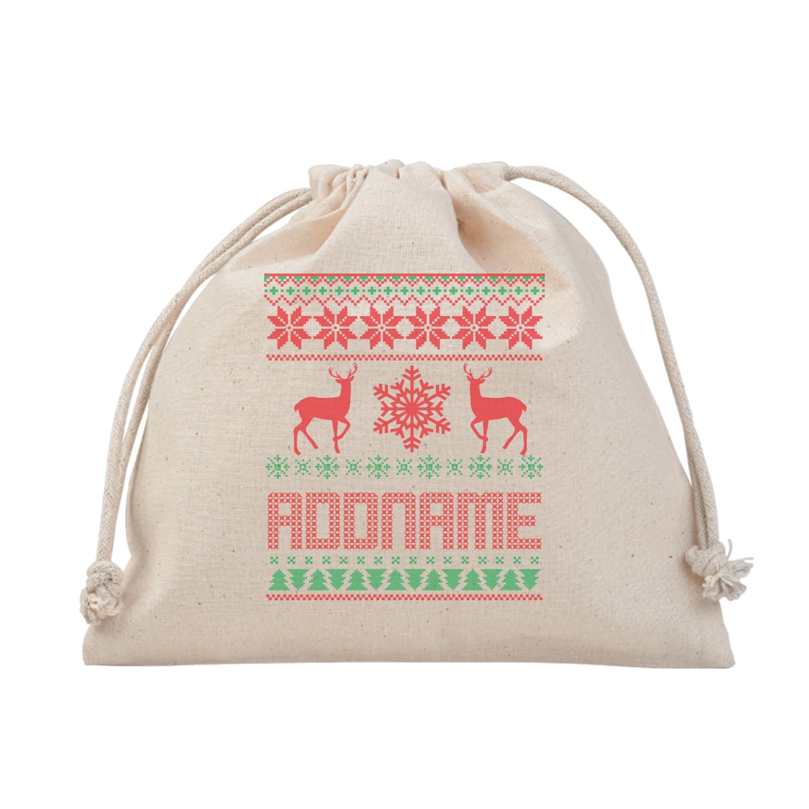 Christmas Series Sweater with Deer Satchel