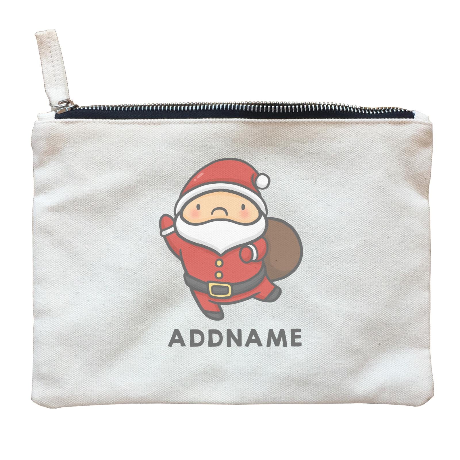 Xmas Cute Santa Claus Addname Accessories Zipper Pouch