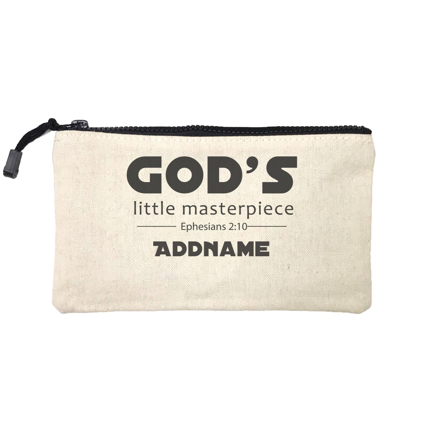 Christian Baby God's Little Masterpiece Ephesians 2.10 Addname Mini Accessories Stationery Pouch