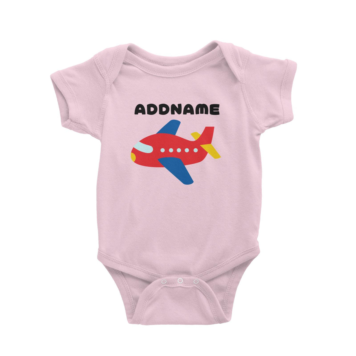 Transportation Plane Addname Baby Romper