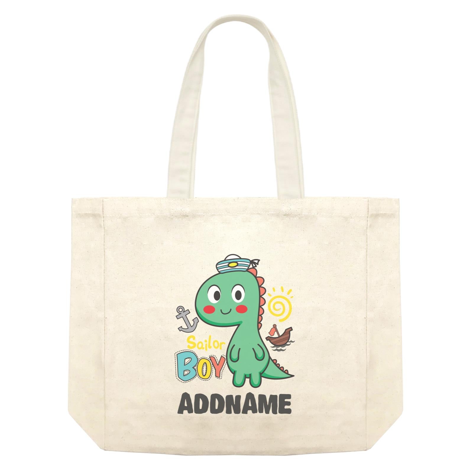 Super Cute Dinosaur Sailor Boy Shopping Bag
