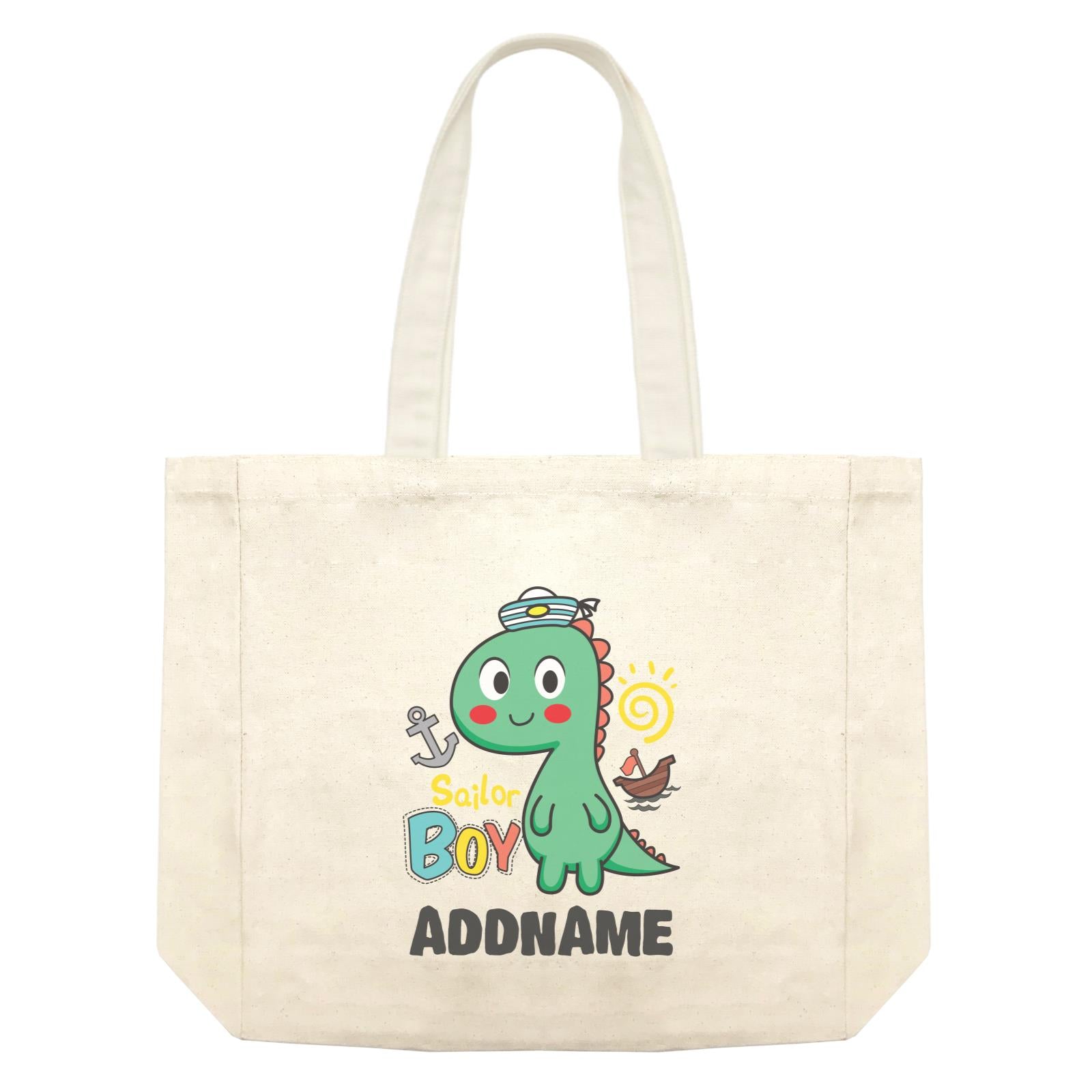 Super Cute Dinosaur Sailor Boy Shopping Bag