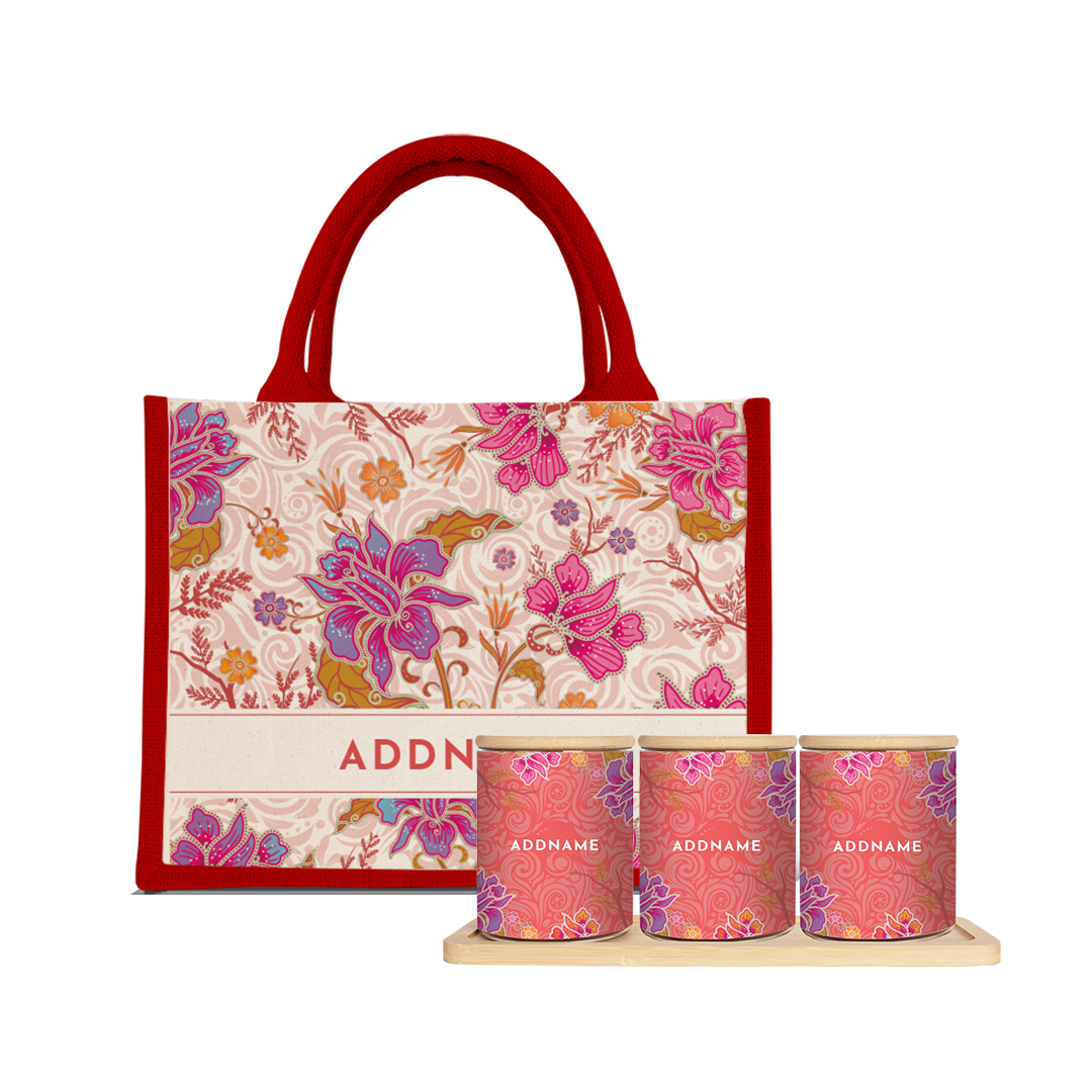 Sunway Pals Redemption - Balang Raya Set (3 in 1) With Half Lining Small Jute Bag