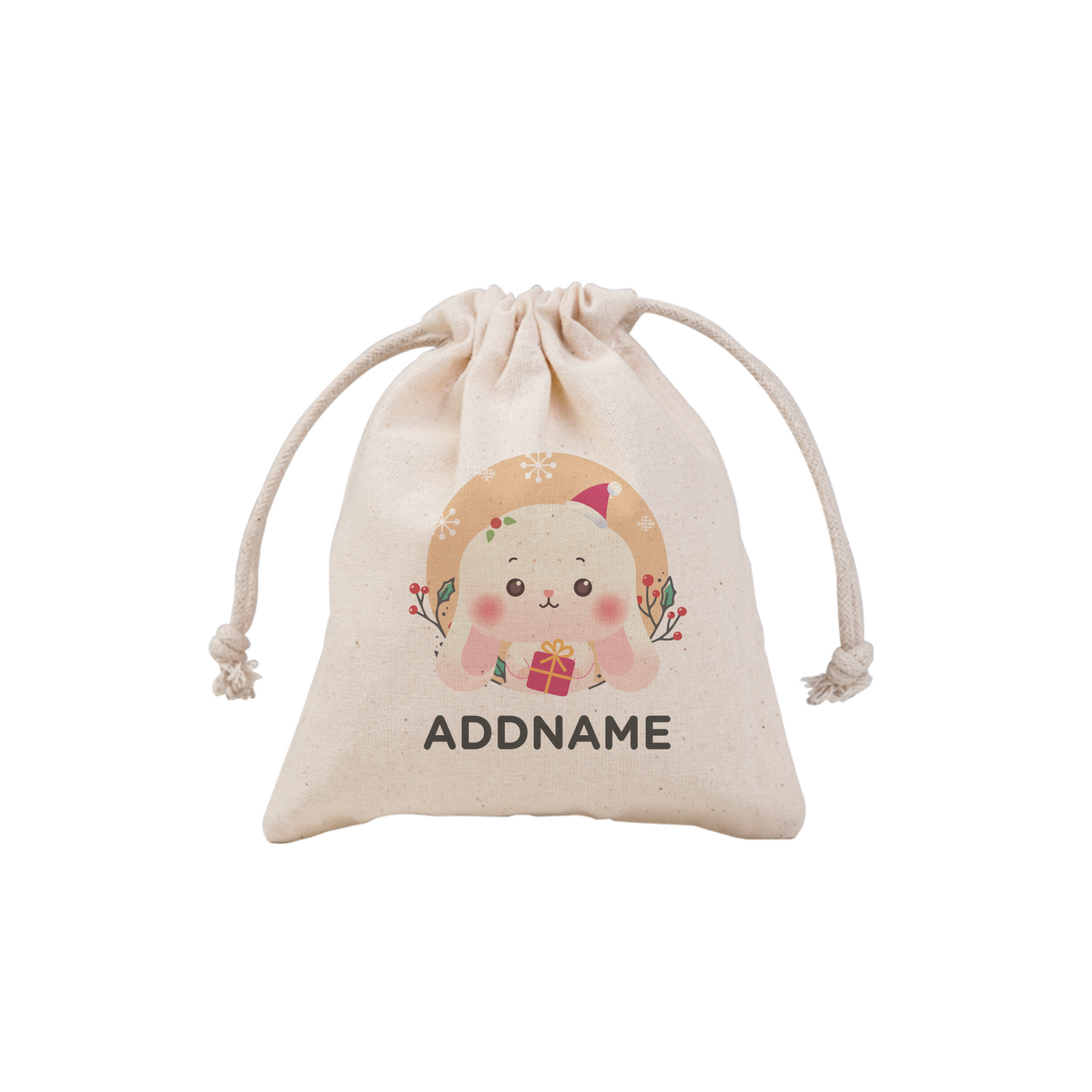 Christmas Cute Animal Series Cute Rabbit Mini Pouch