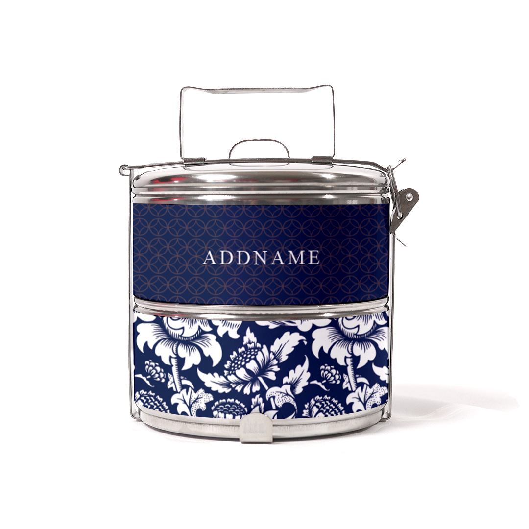 Limitless Opportunity Series - Blue Half Lining Lunch Bag and Two Tier Tiffin Carrier