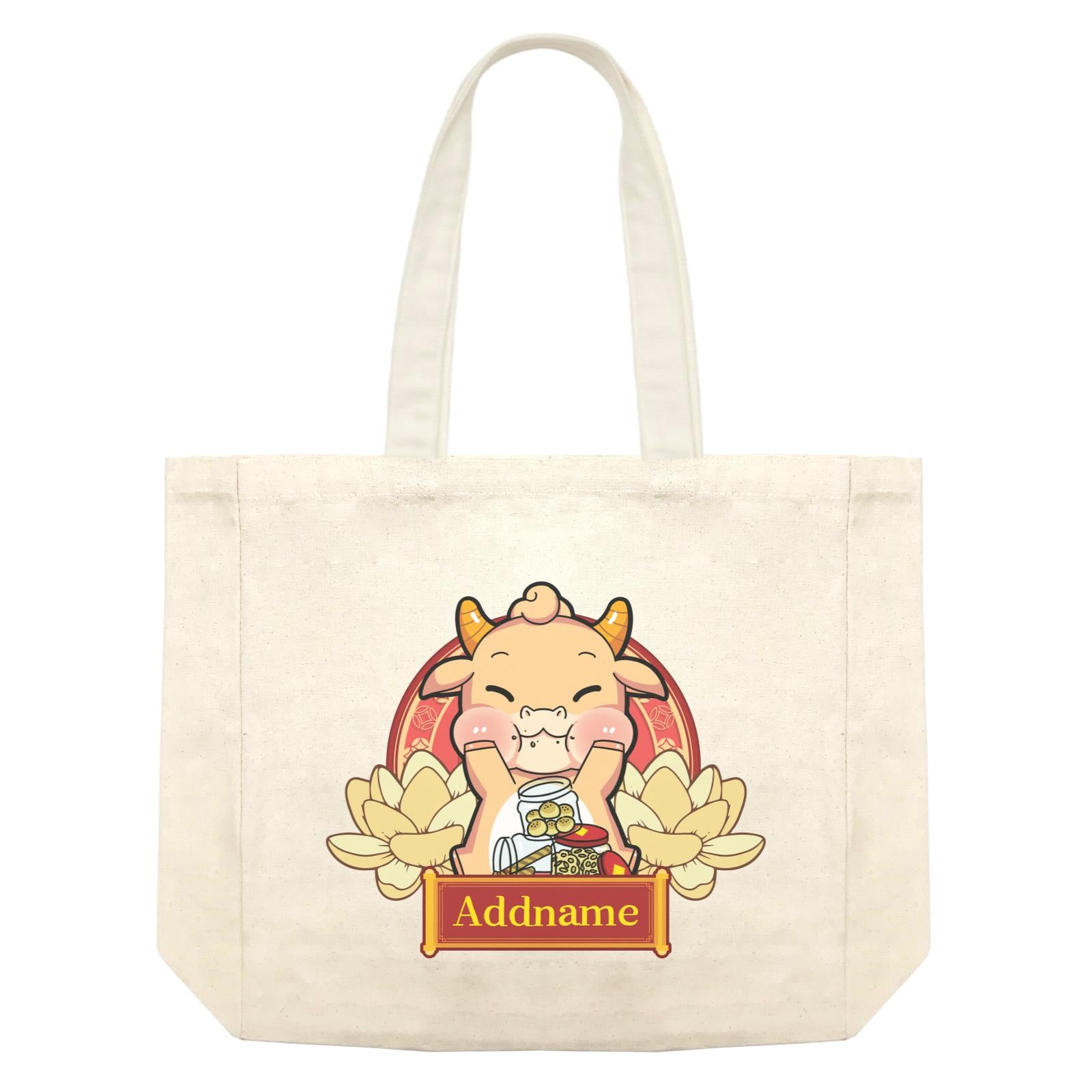 [CNY 2021] Gold Lotus Series Golden Cow with New Year Treats Shopping Bag