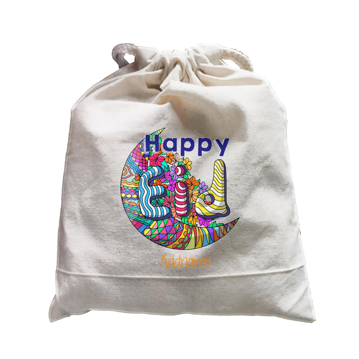Raya Moon Doodle Moon Happy EID Addname Accessories Satchel