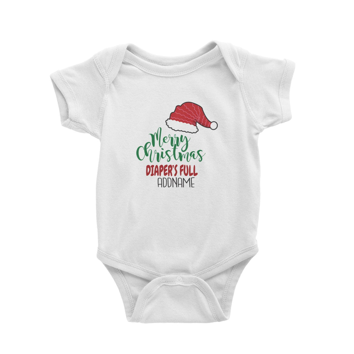 Xmas Merry Christmas Diaper's Full Baby Romper