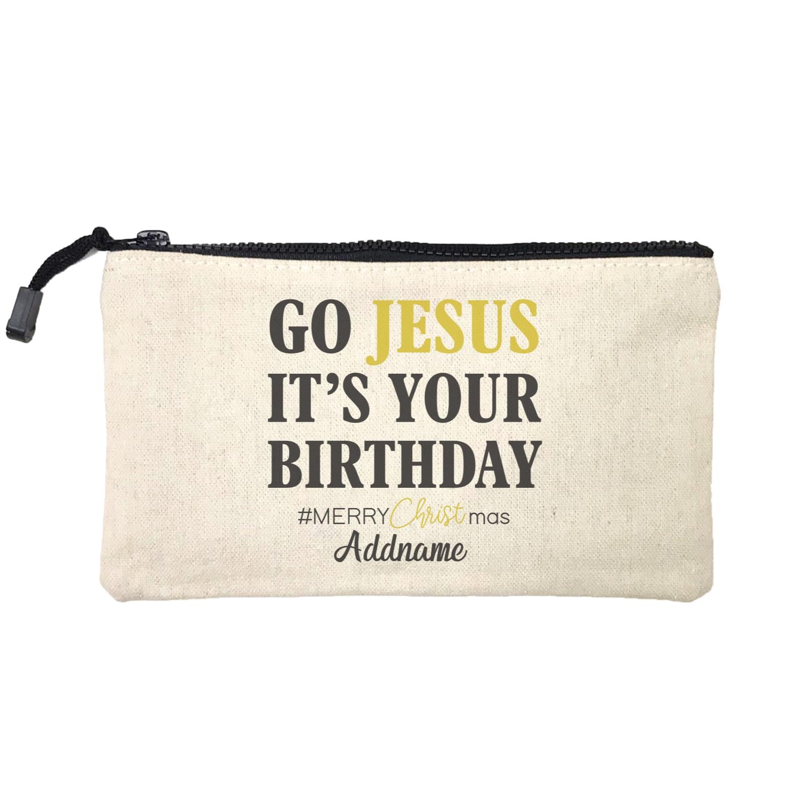 Xmas Go Jesus It's Your Birthday Mini Accessories Stationery Pouch