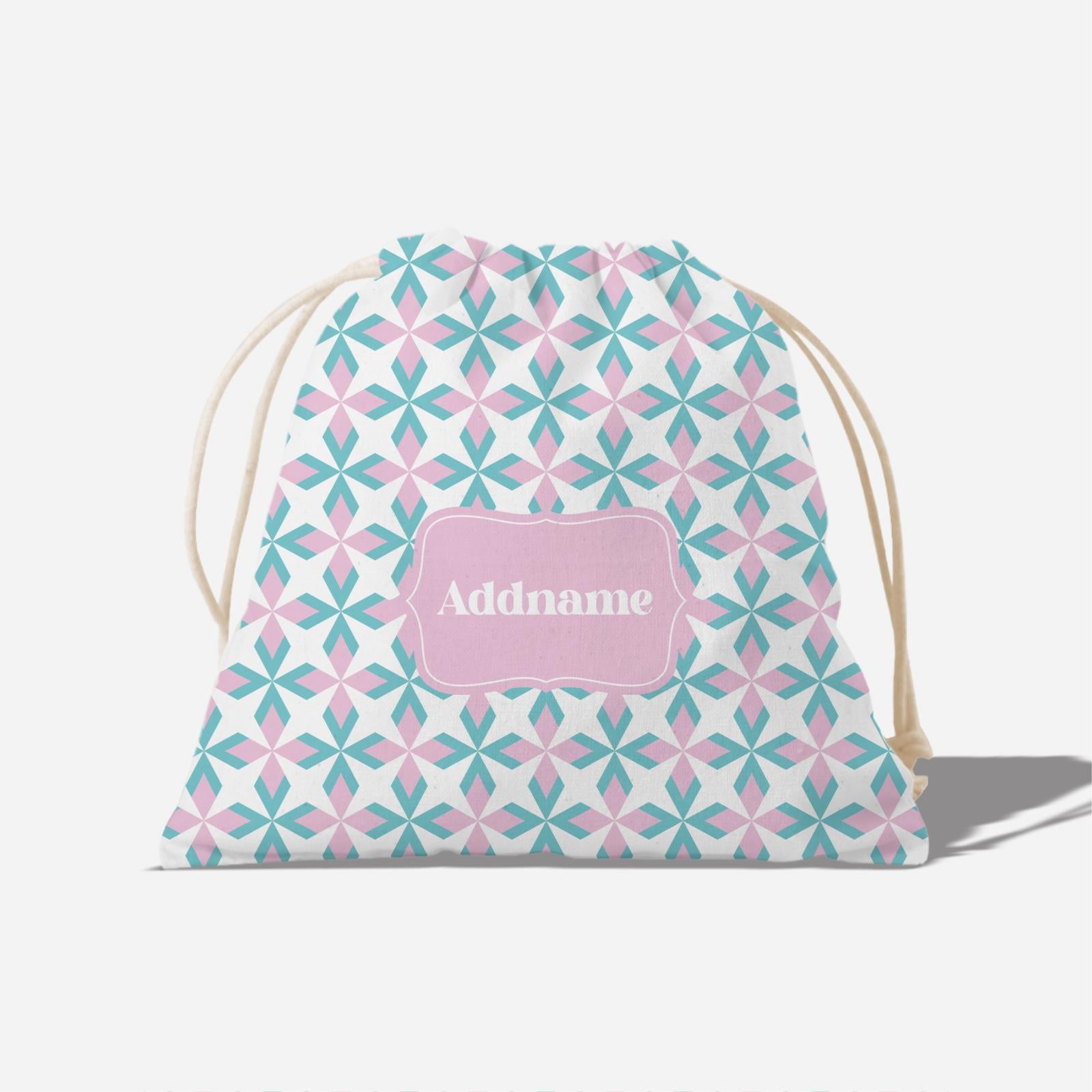 Ixora Series Full Print Satchel - Light Pink