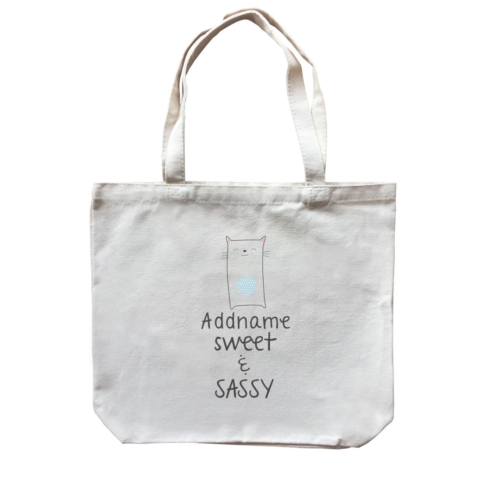 Cute Animals and Friends Series 2 Cat Addname Sweet & Sassy Canvas Bag