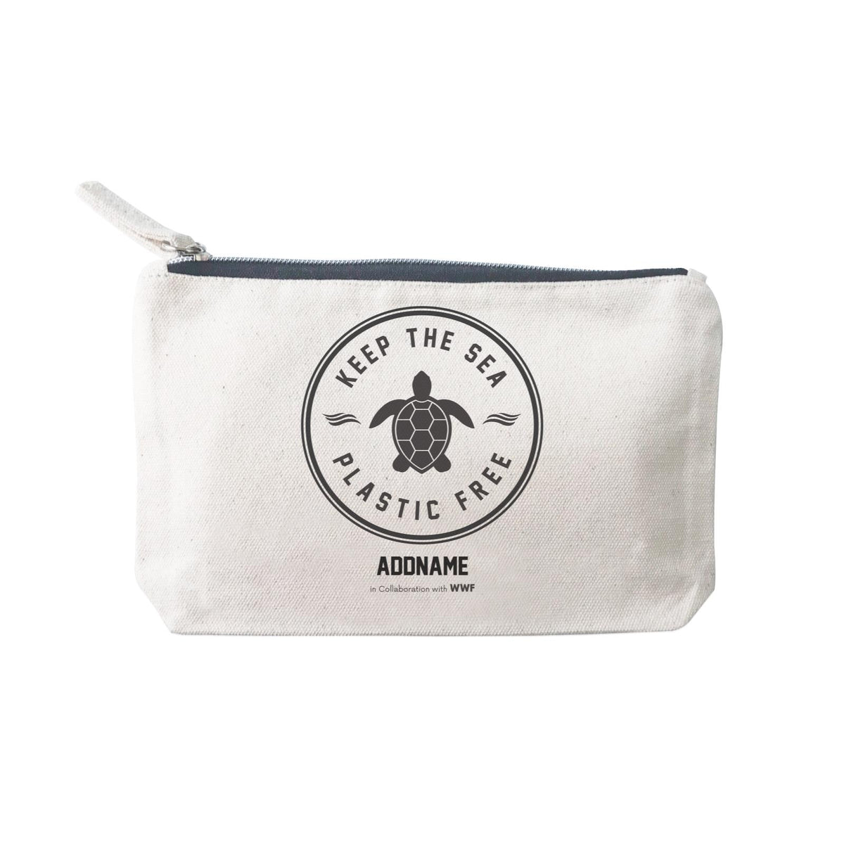 Keep The Sea Plastic Free Turtle Stamp Addname Mini Accessories Stationery Pouch 2