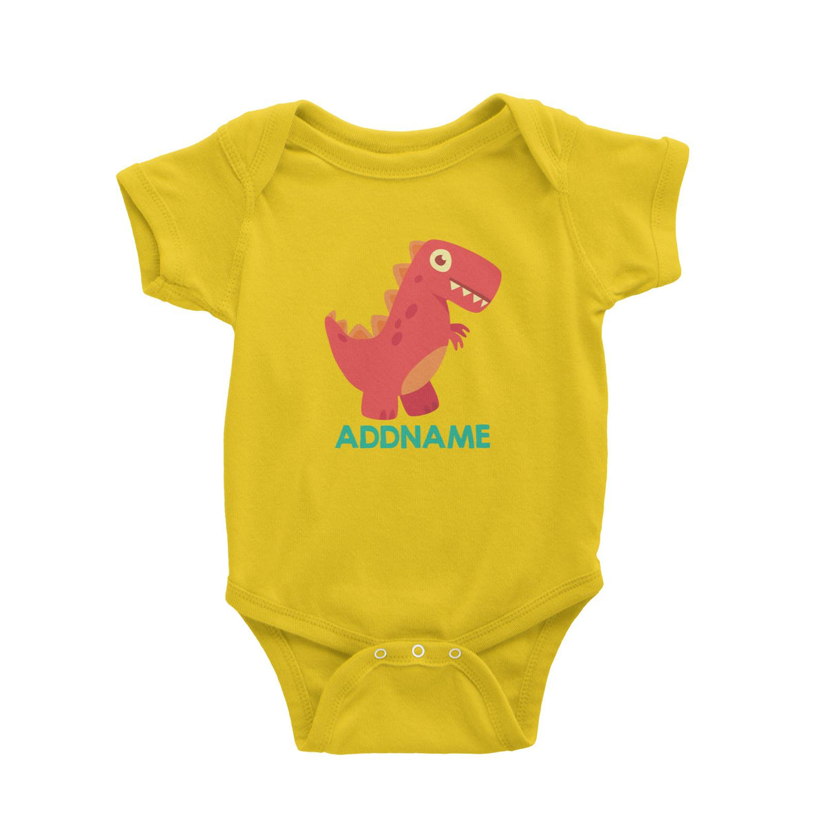 Cute T-Rex Dinosaur Personalizable Design Baby Romper