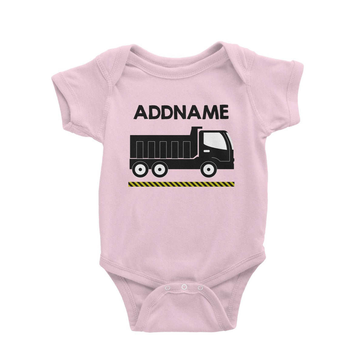 Construction Birthday Theme Truck 2 Addname Baby Romper