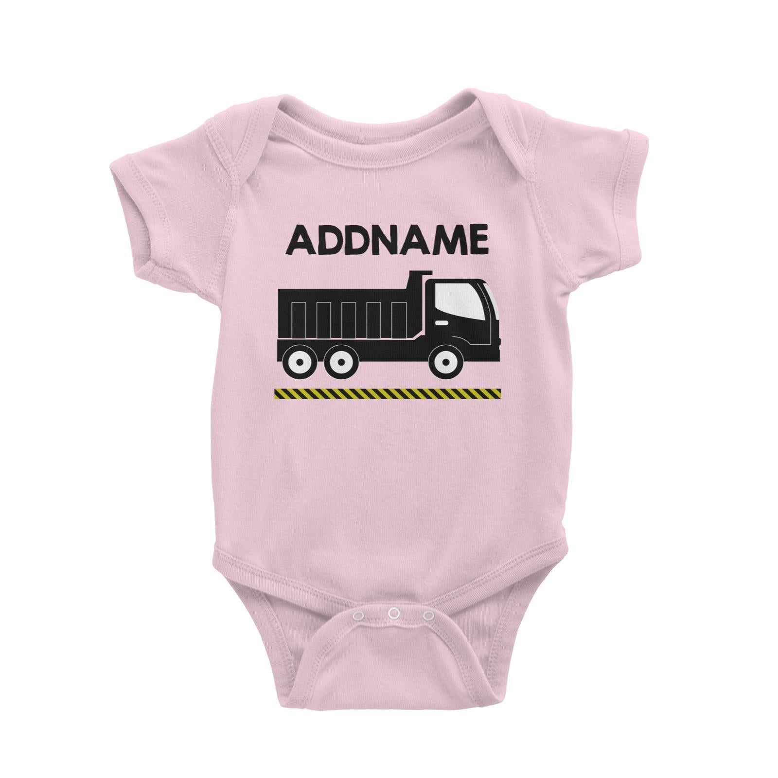 Construction Birthday Theme Truck 2 Addname Baby Romper