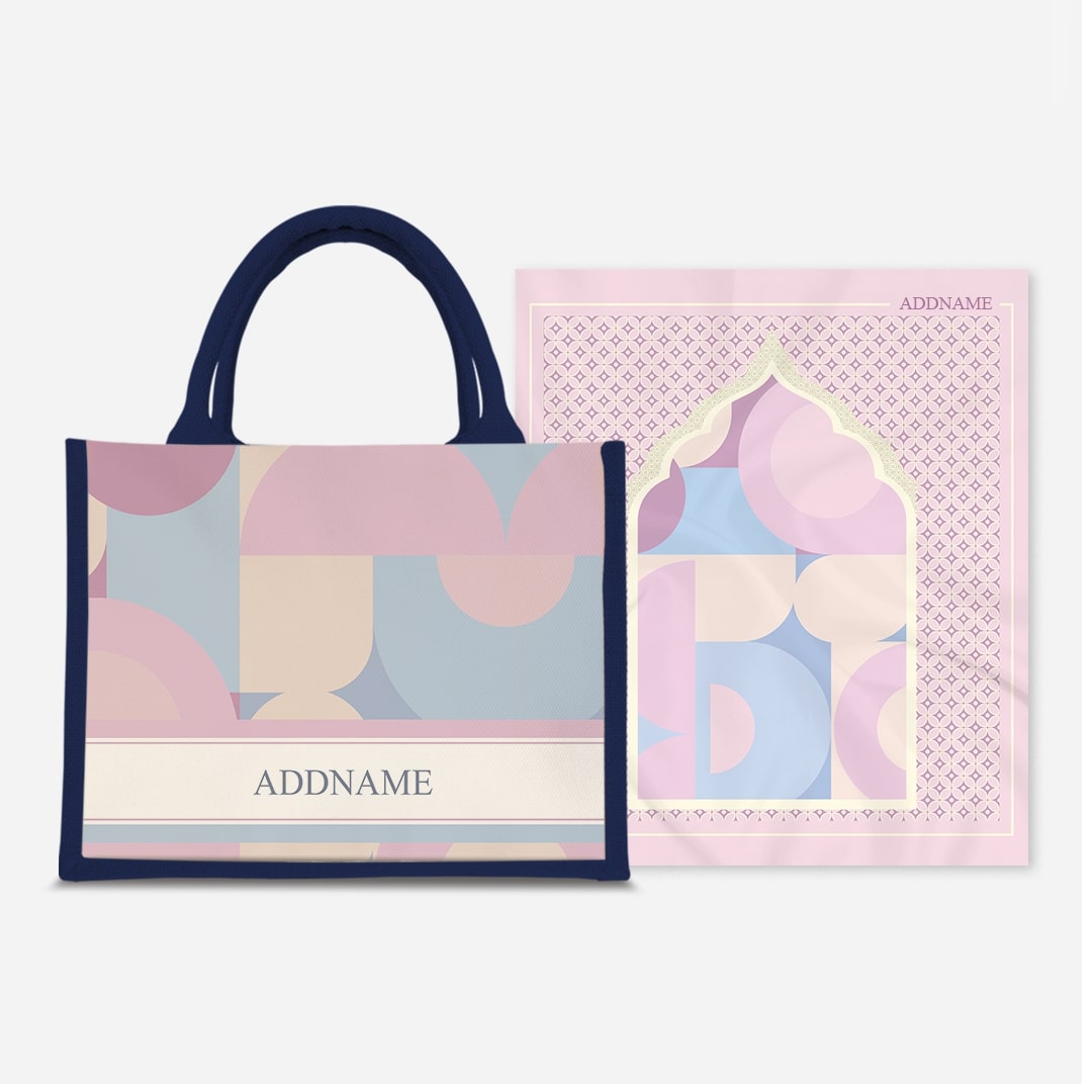 Ryn Series Prayer Mat with Half Lining Small Jute Bag-Bandung