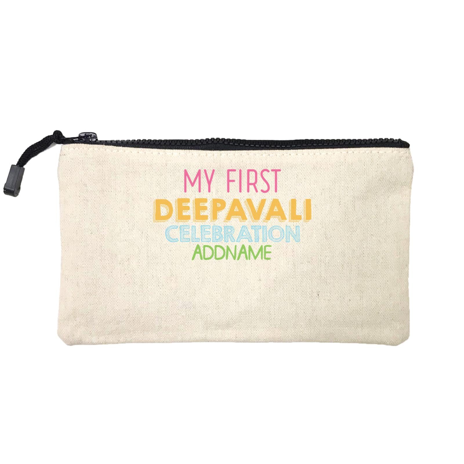Deepavali Colourful My First Deepavali Celebration Addname Mini Accessories Stationery Pouch