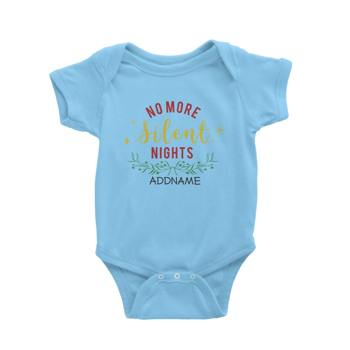 Xmas No More Silent Nights Baby Romper