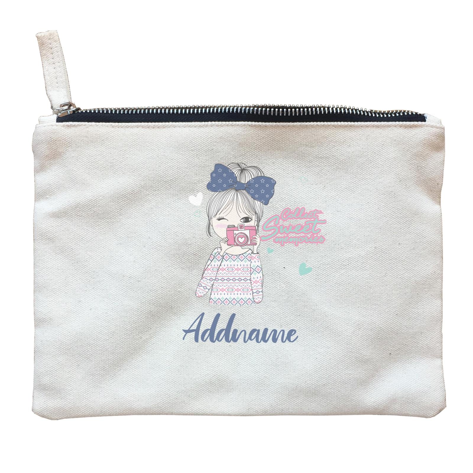 Beautiful Chic Collect Sweet Memories Camera with Addname Zipper Pouch