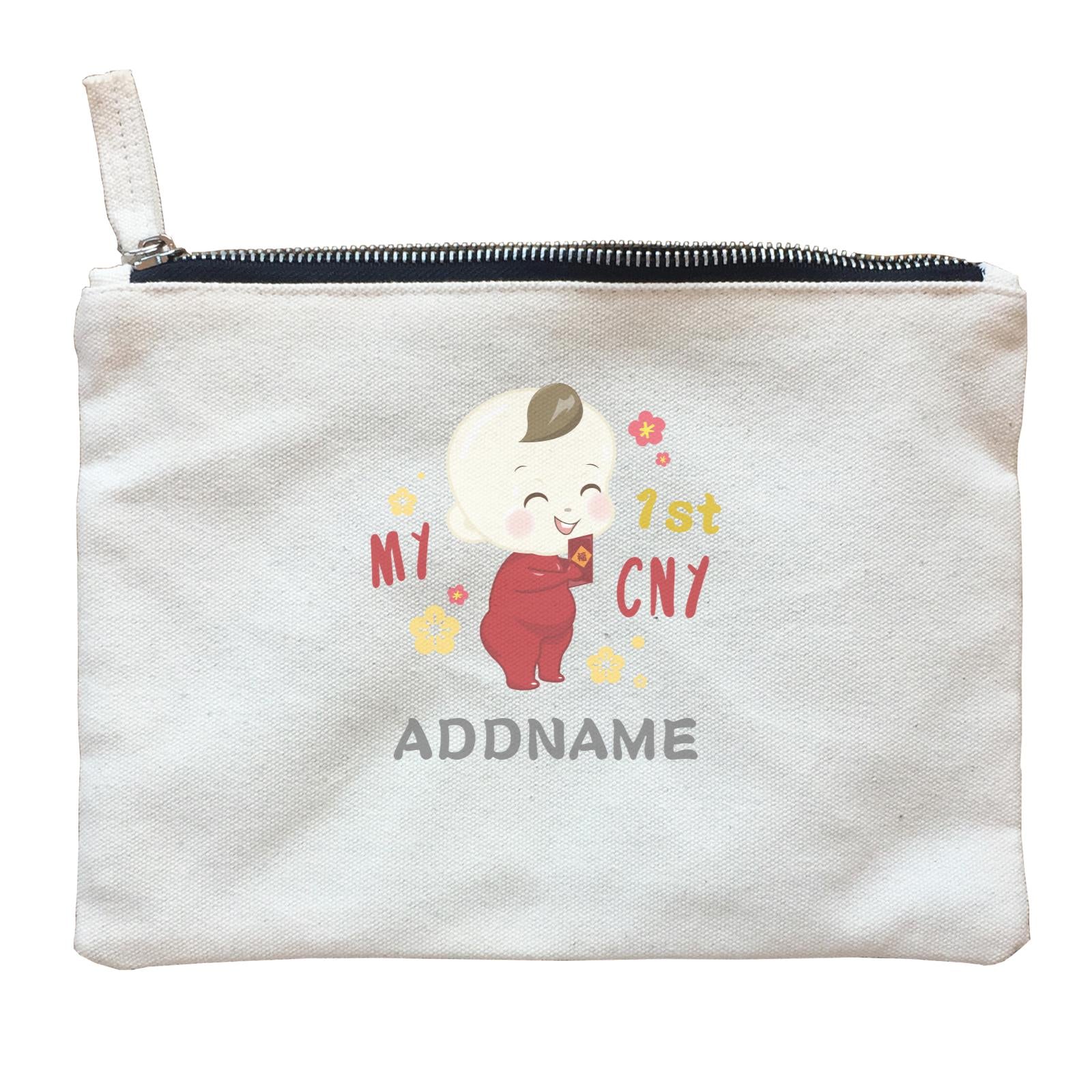 Chinese New Year Family My 1st CNY Baby Boy Addname Zipper Pouch