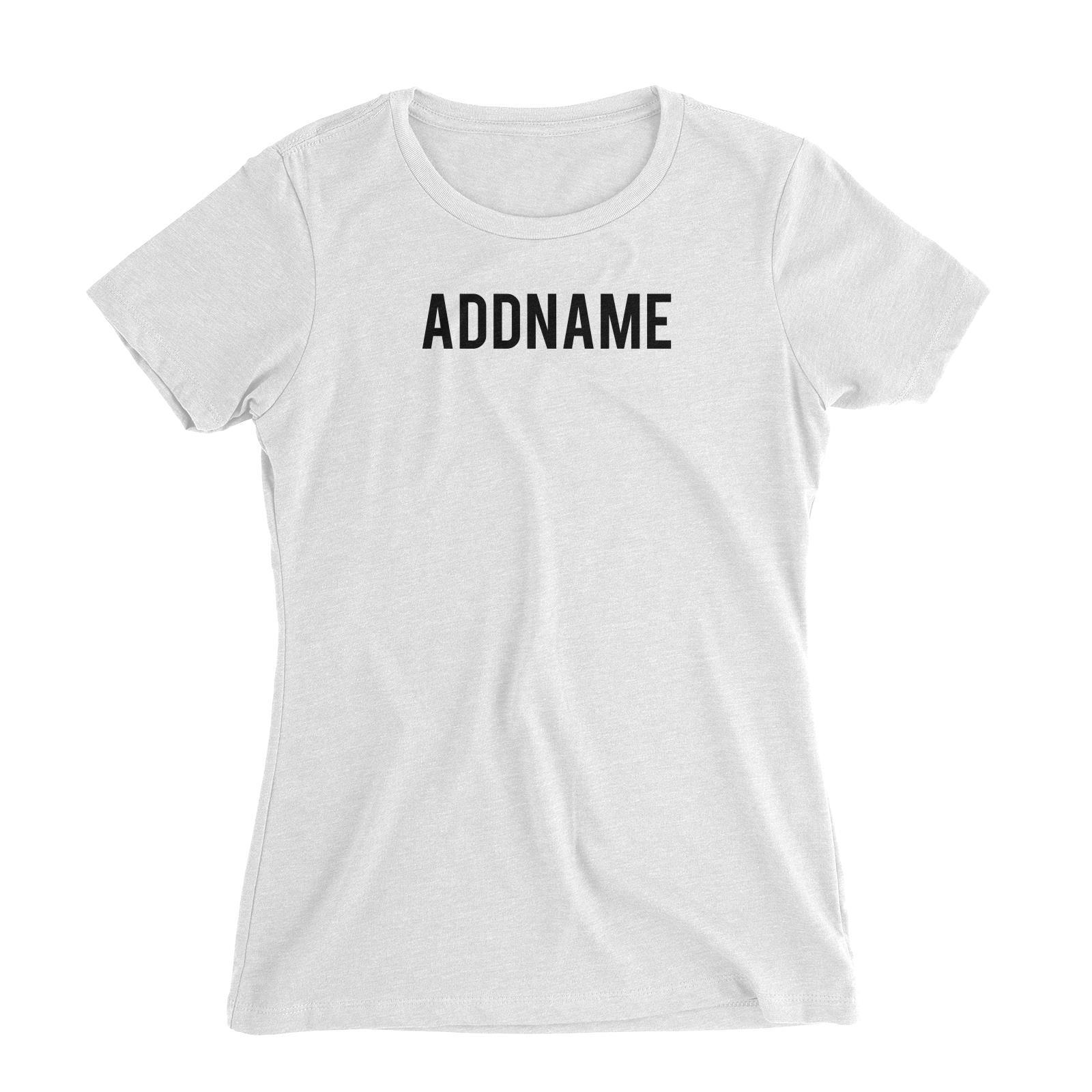 Matching Dog and Owner Lost Dog Addname Women Slim Fit T-Shirt