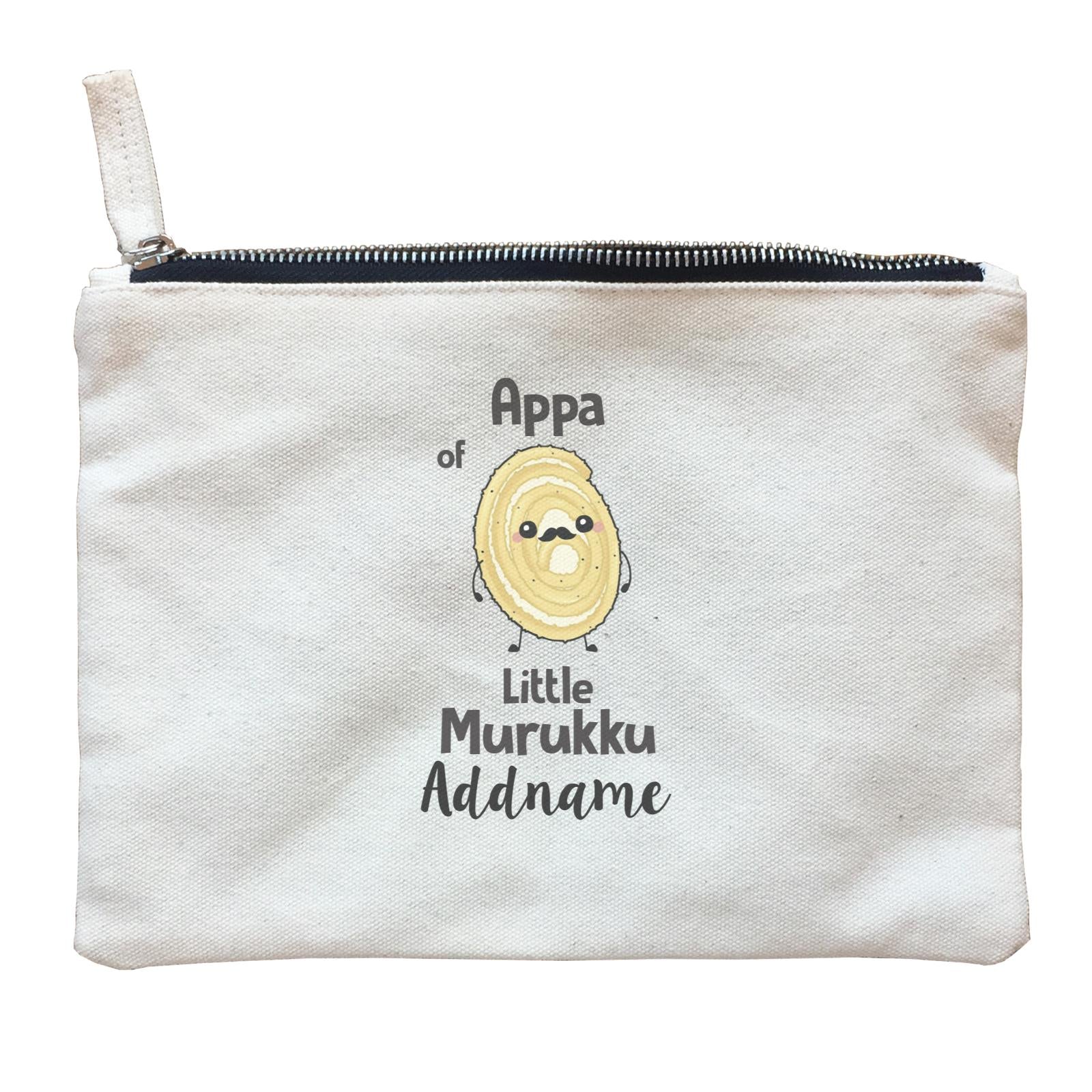 Deepavali Cute Appa Murukku Addname Zipper Pouch