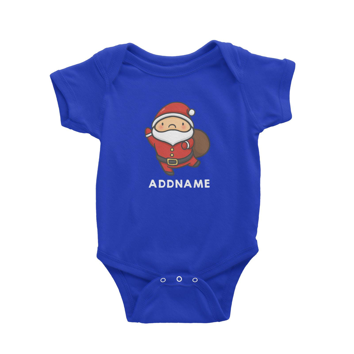 Xmas Cute Santa Claus Addname Accessories Baby Romper