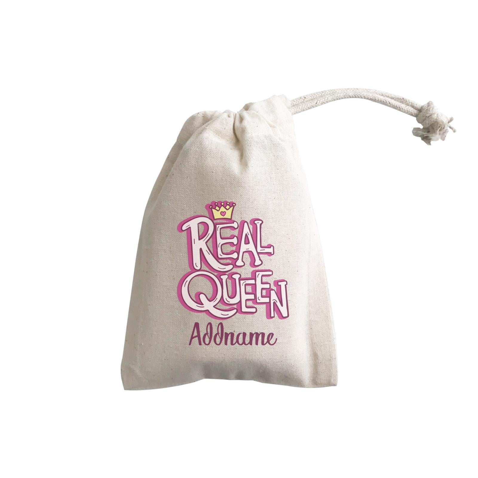 Cool Cute Words Real Queen Addname GP Gift Pouch