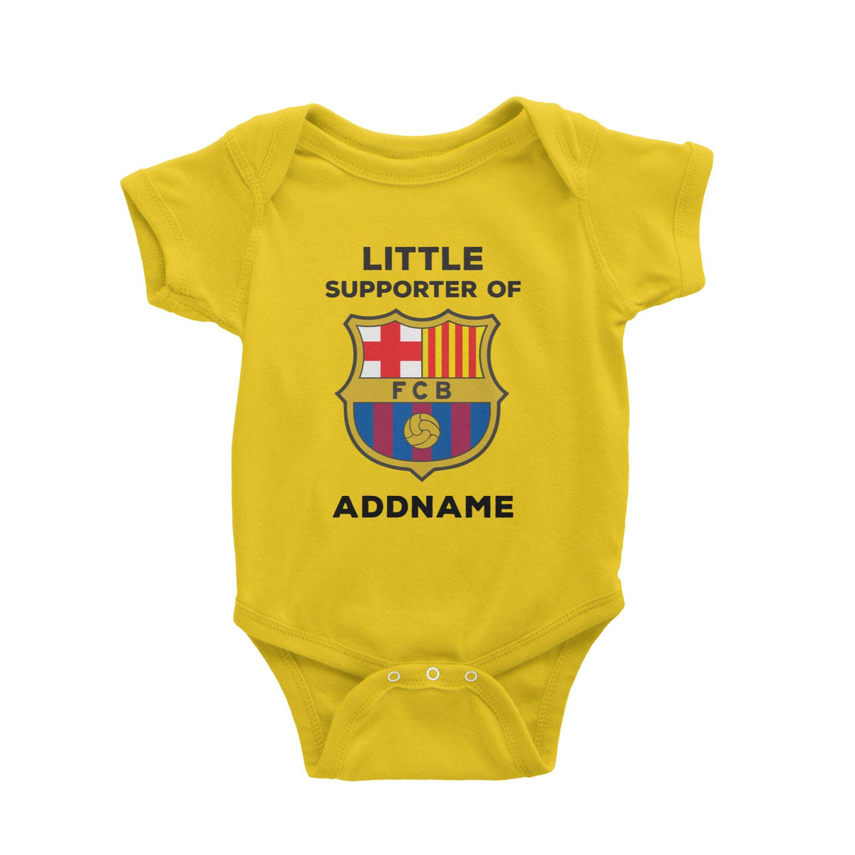 FC Barcelona Little Supporter Personalizable with Name Baby Romper