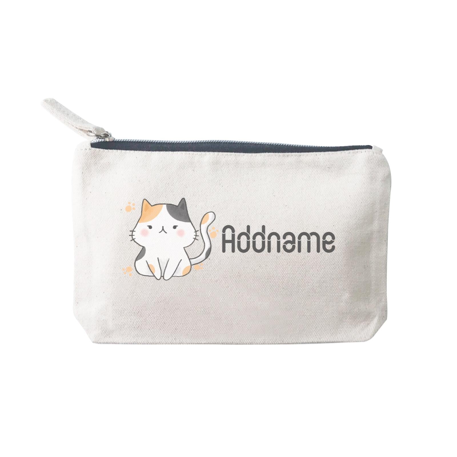 Cute Hand Drawn Style Cat Addname SP Stationery Pouch 2