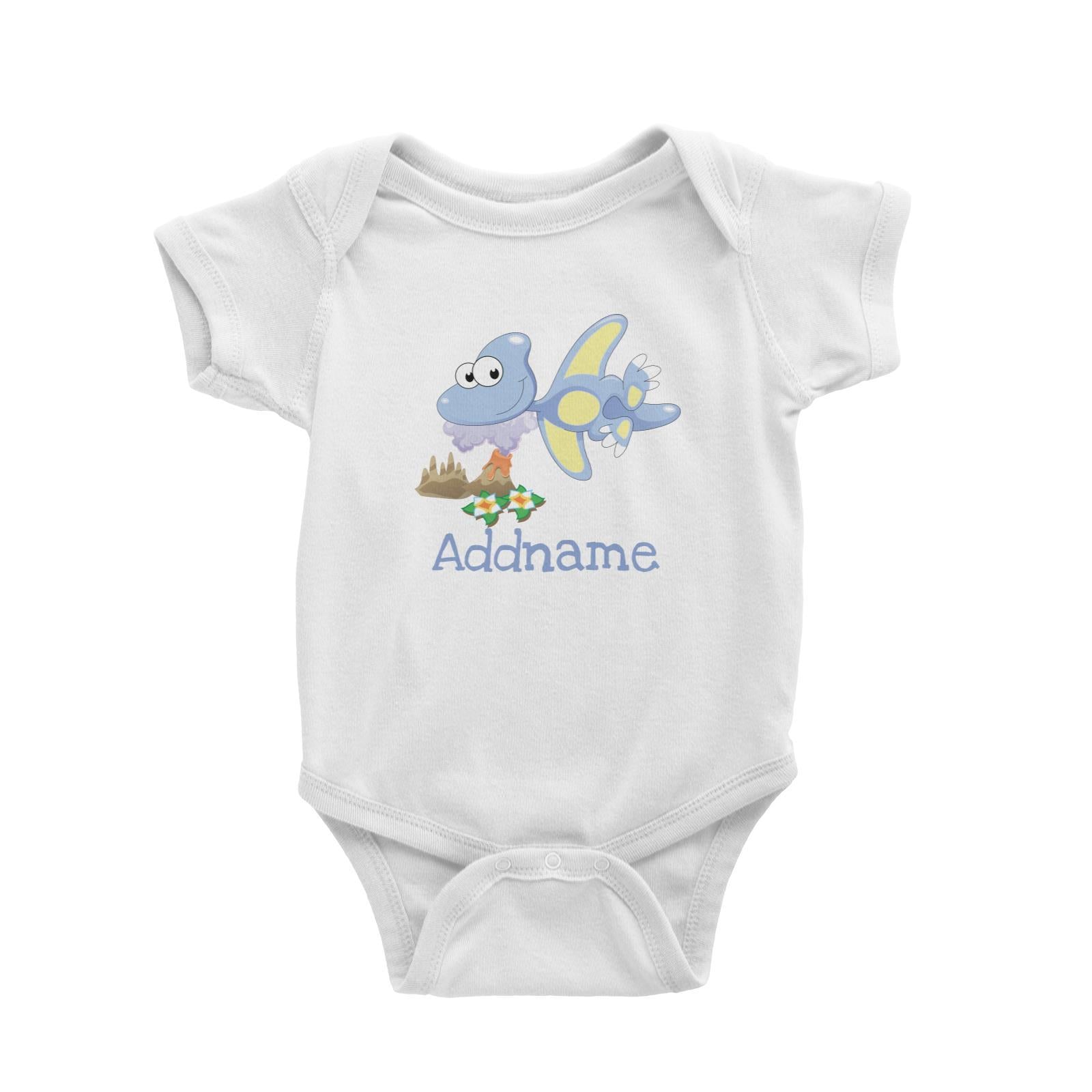Dinosaurs Pterosaur Addname Baby Romper