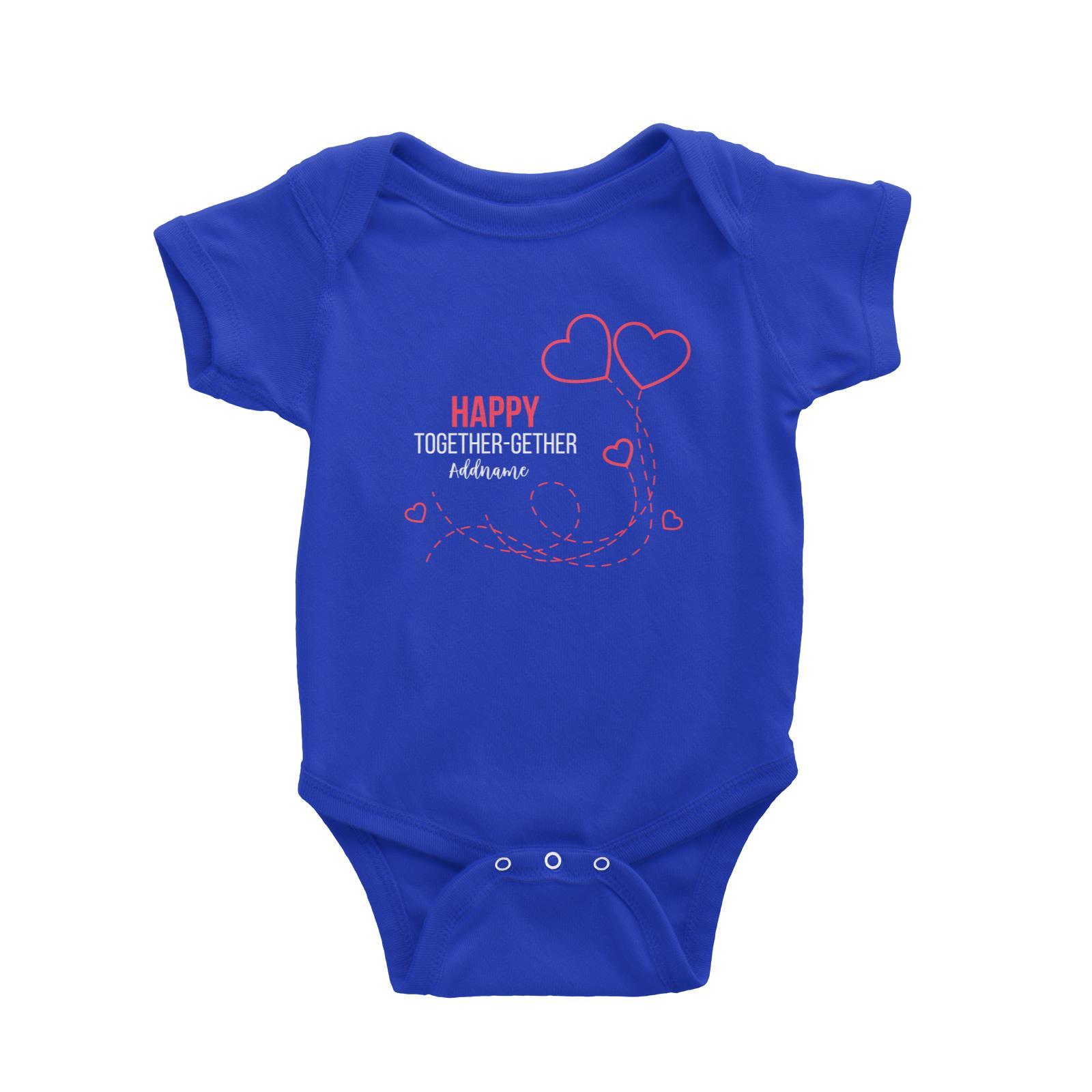 Happy Together Gether with Hearts Baby Romper