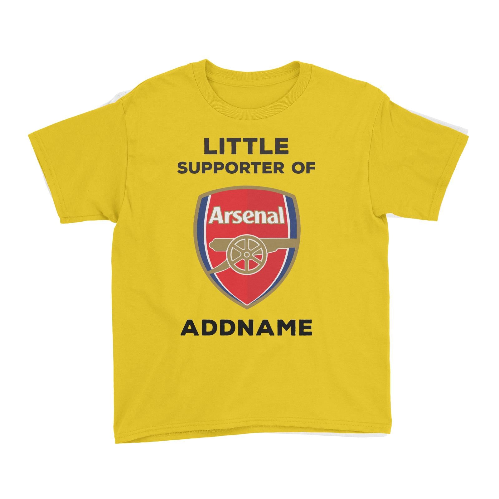Arsenal FC Little Supporter Personalizable with Name Kid's T-Shirt