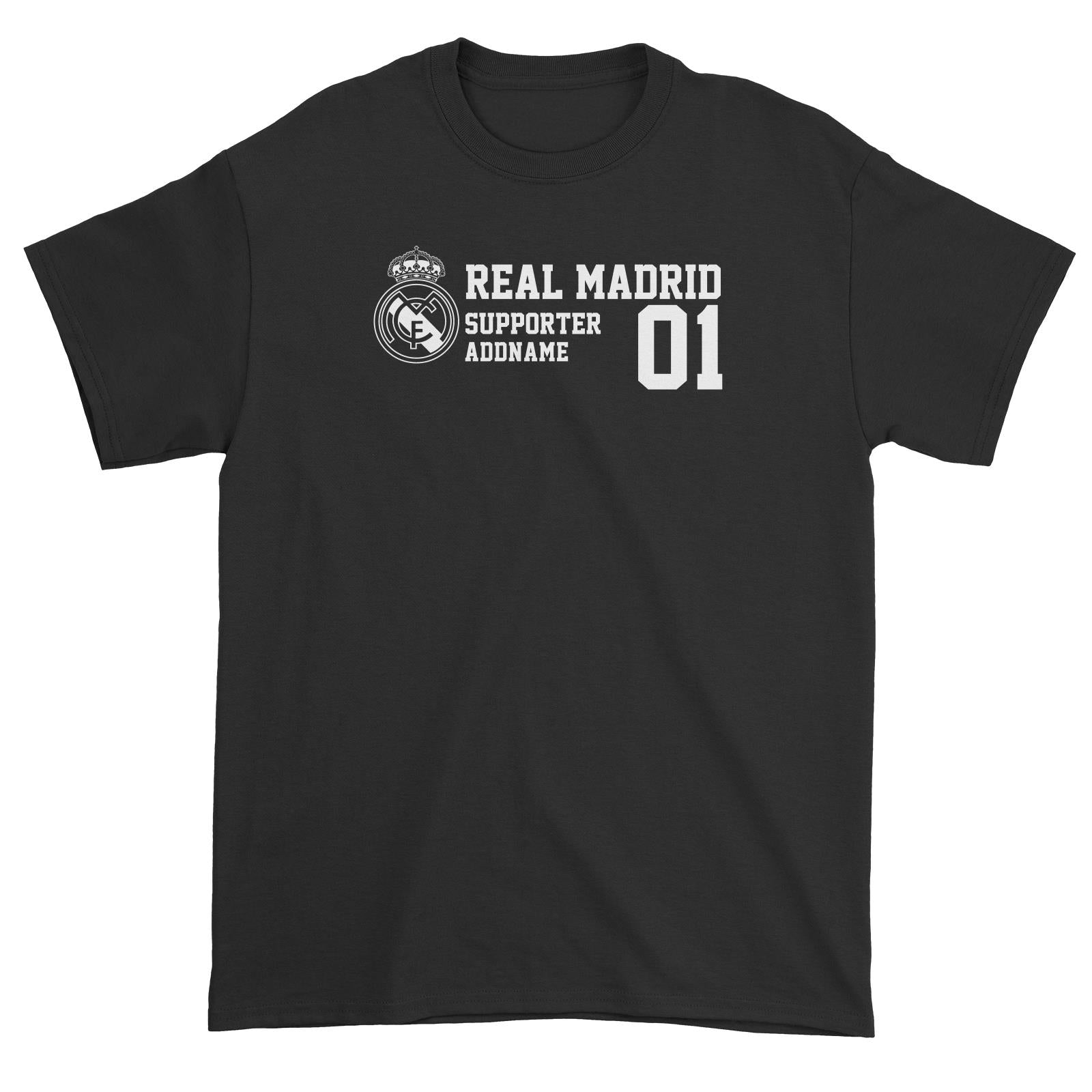 Real Madrid Football Supporter Addname Unisex T-Shirt