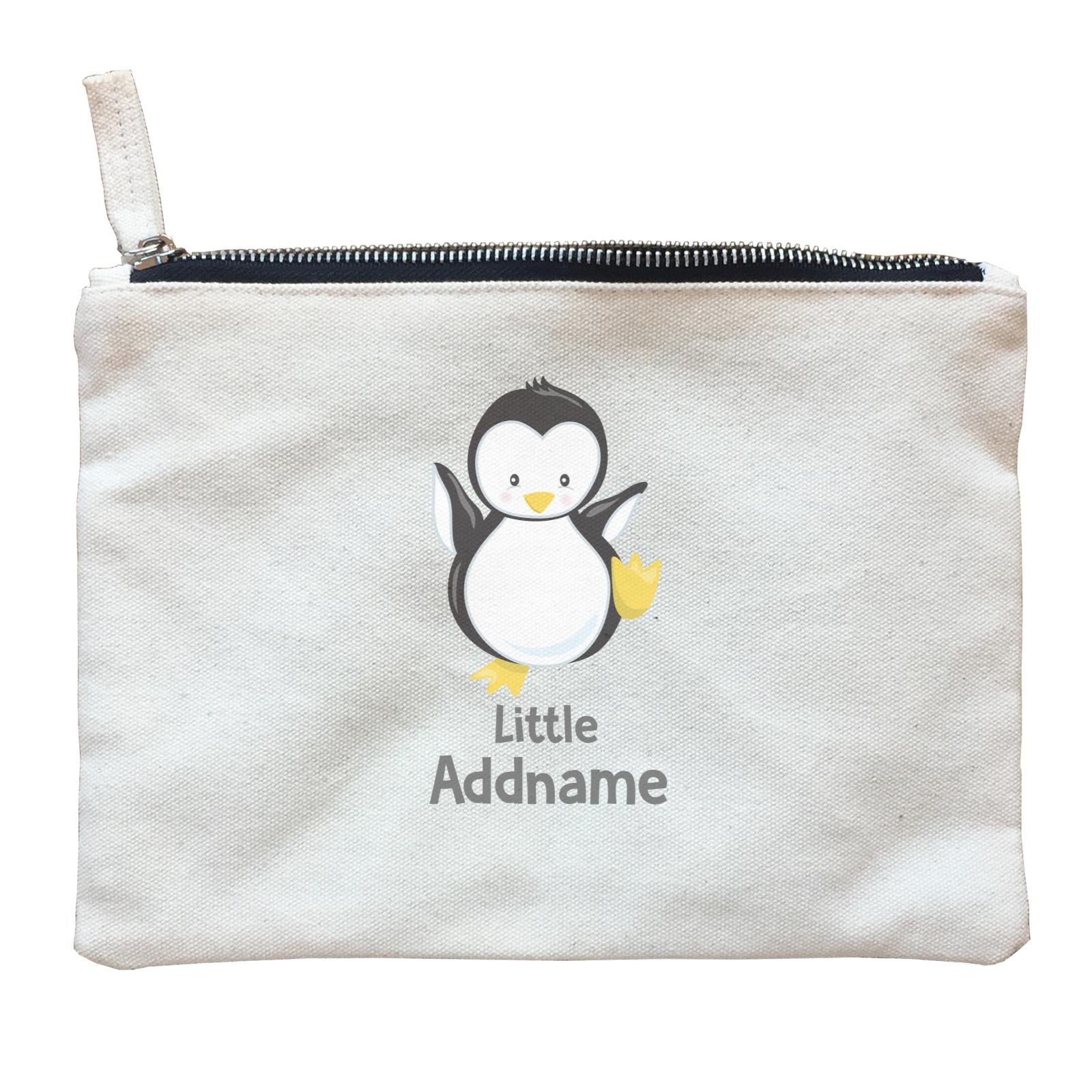 Arctic Animals Little Penguin Addname Zipper Pouch