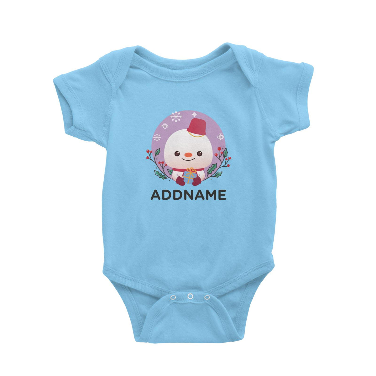 Christmas Cute Animal Series Cute Snowman Baby Romper