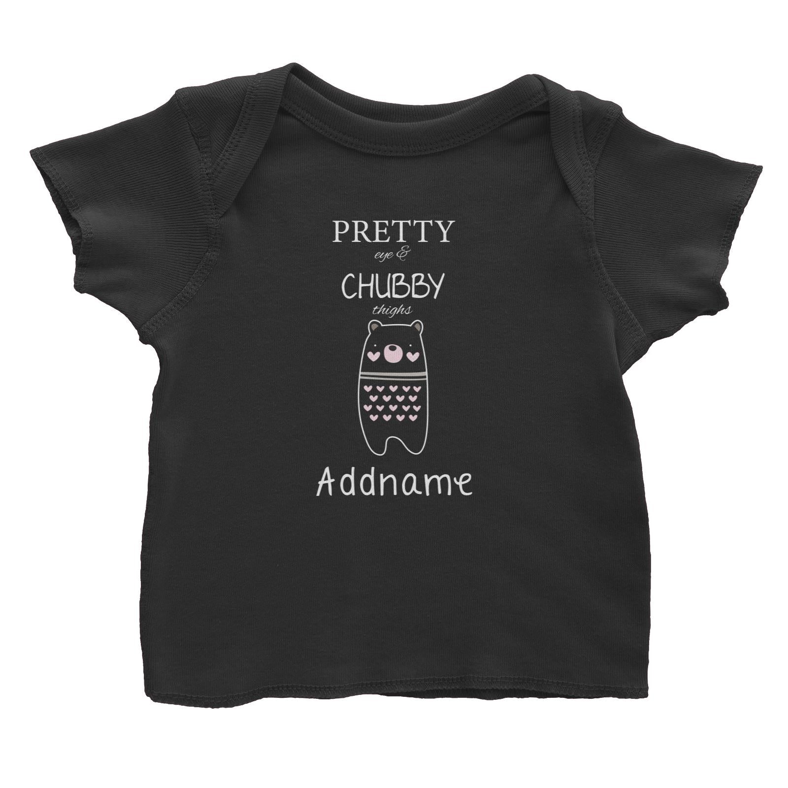 Cute Animals and Friends Series 2 Bear Pretty Eyes & Chubby Things Addname Baby T-Shirt