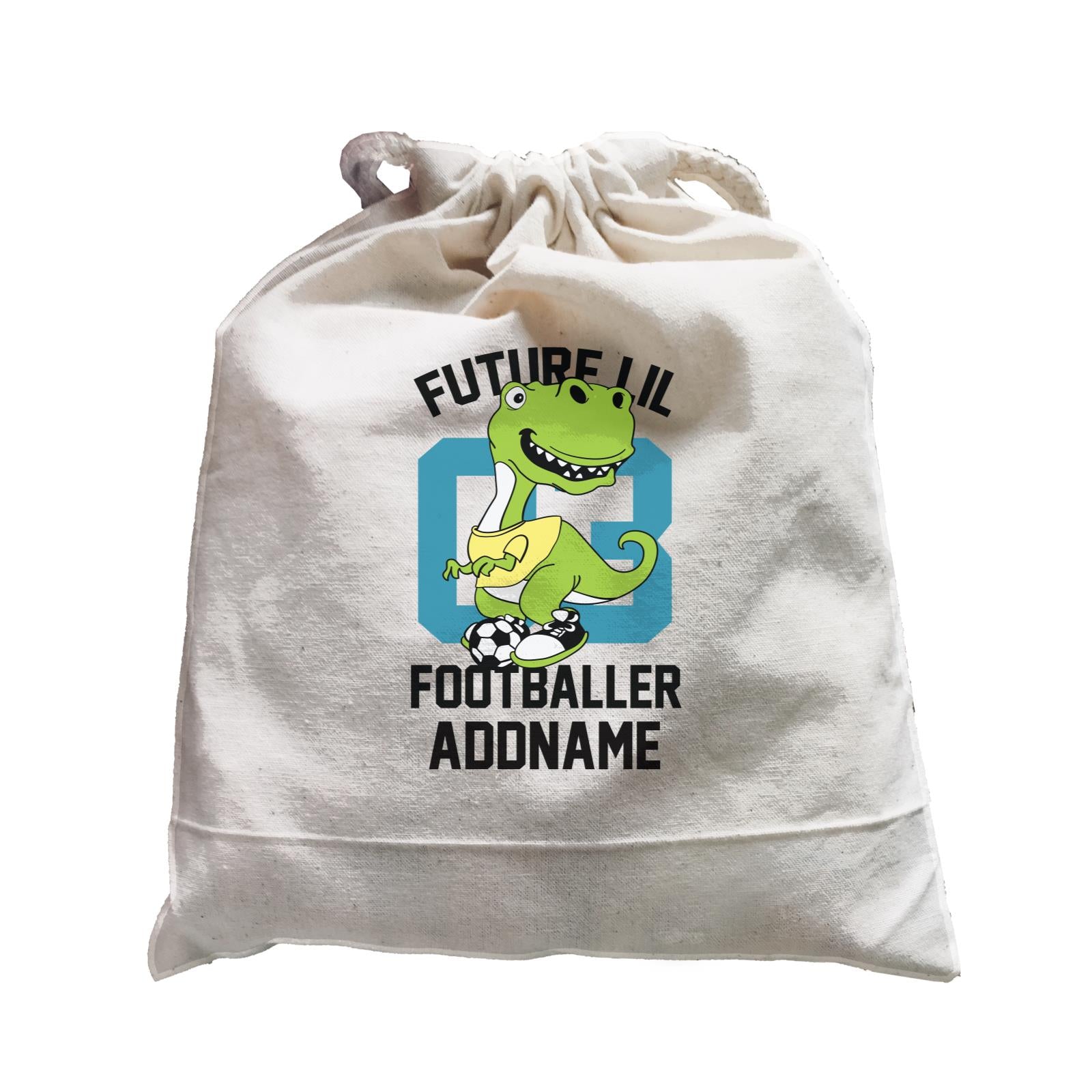 Cool Vibrant Series Future Lil Footballer Dinosaur Addname Satchel