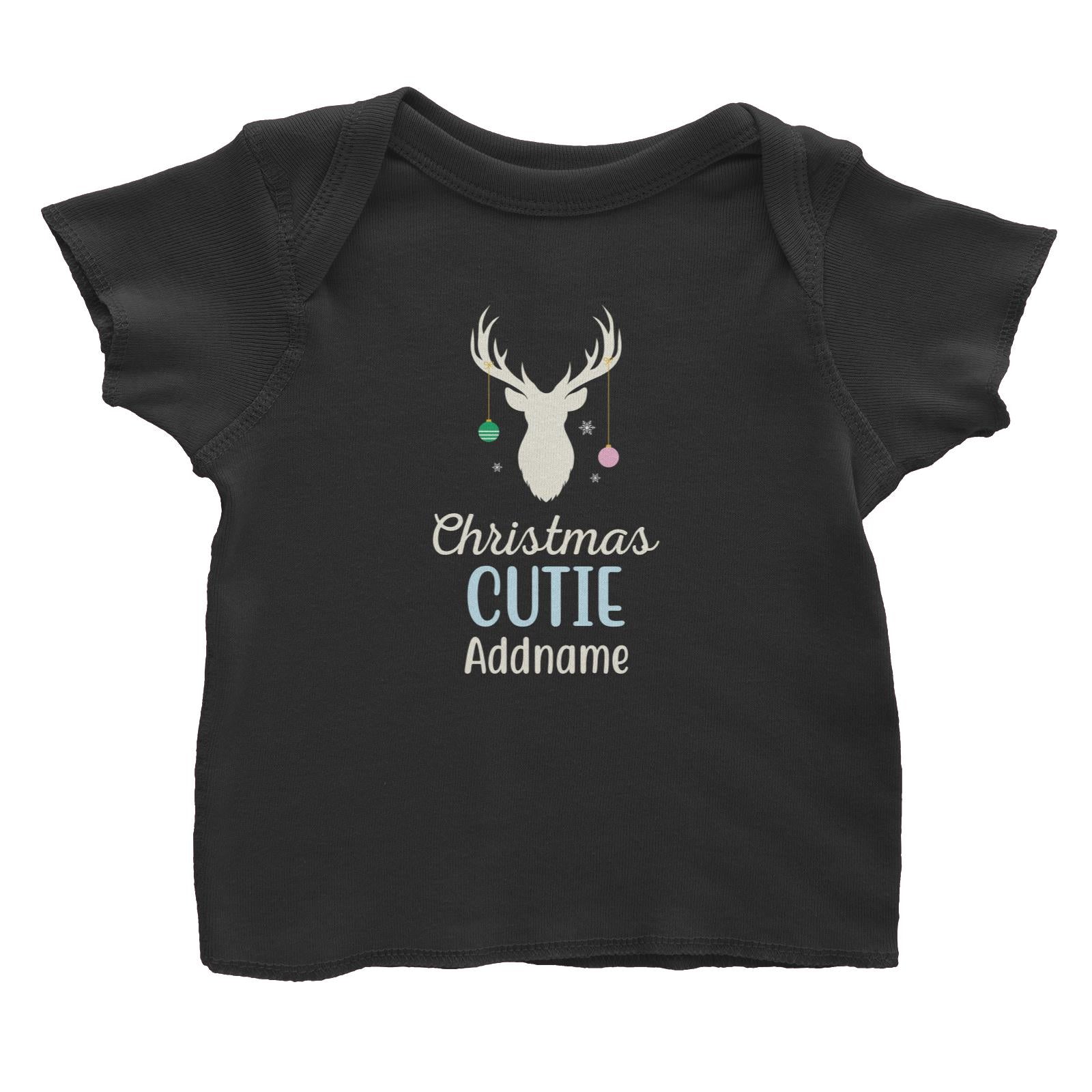 Christmas Series Silhouette Baubbles Christmas Cutie Baby T-Shirt