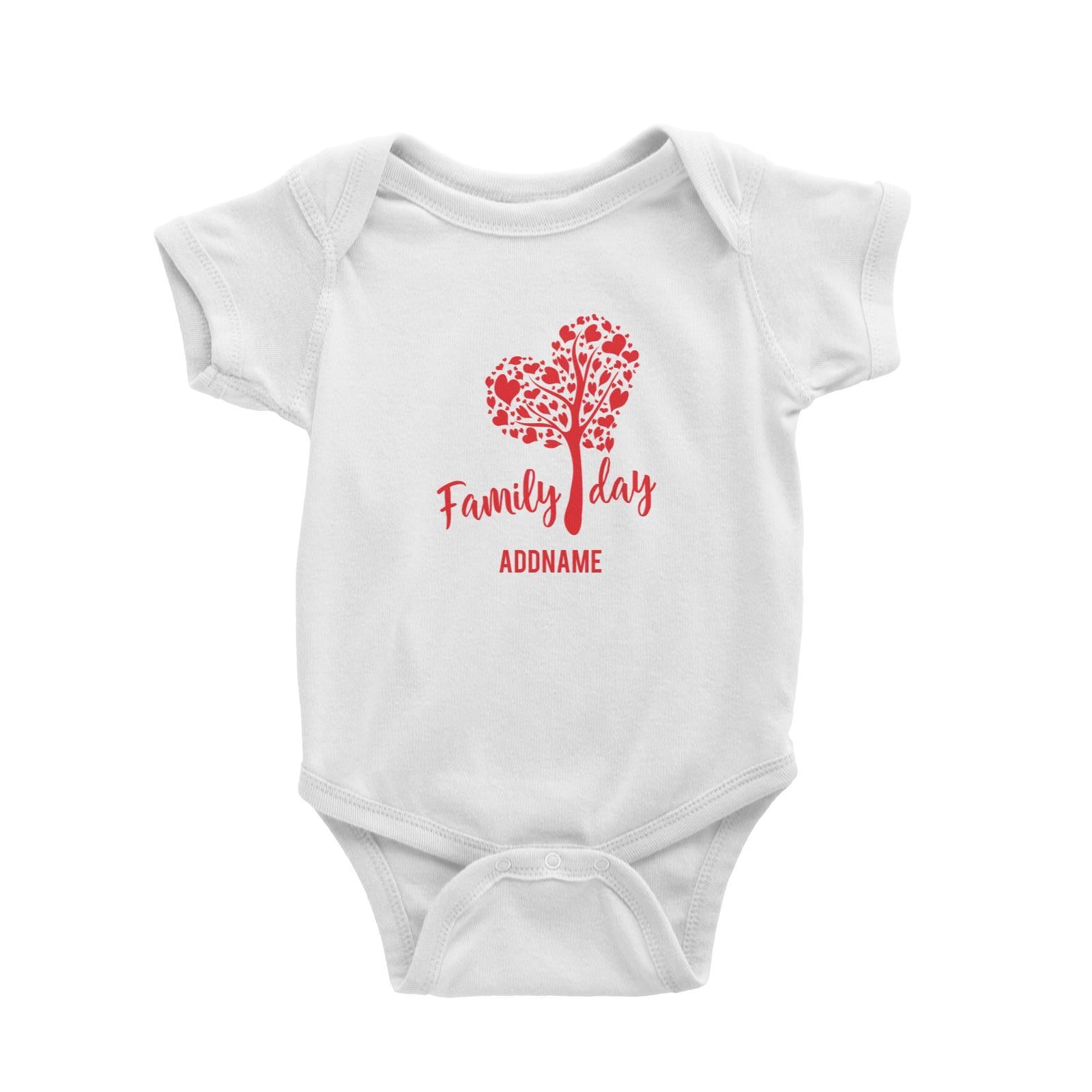 Family Day Love Tree With Love Leaves Family Day Addname Baby Romper
