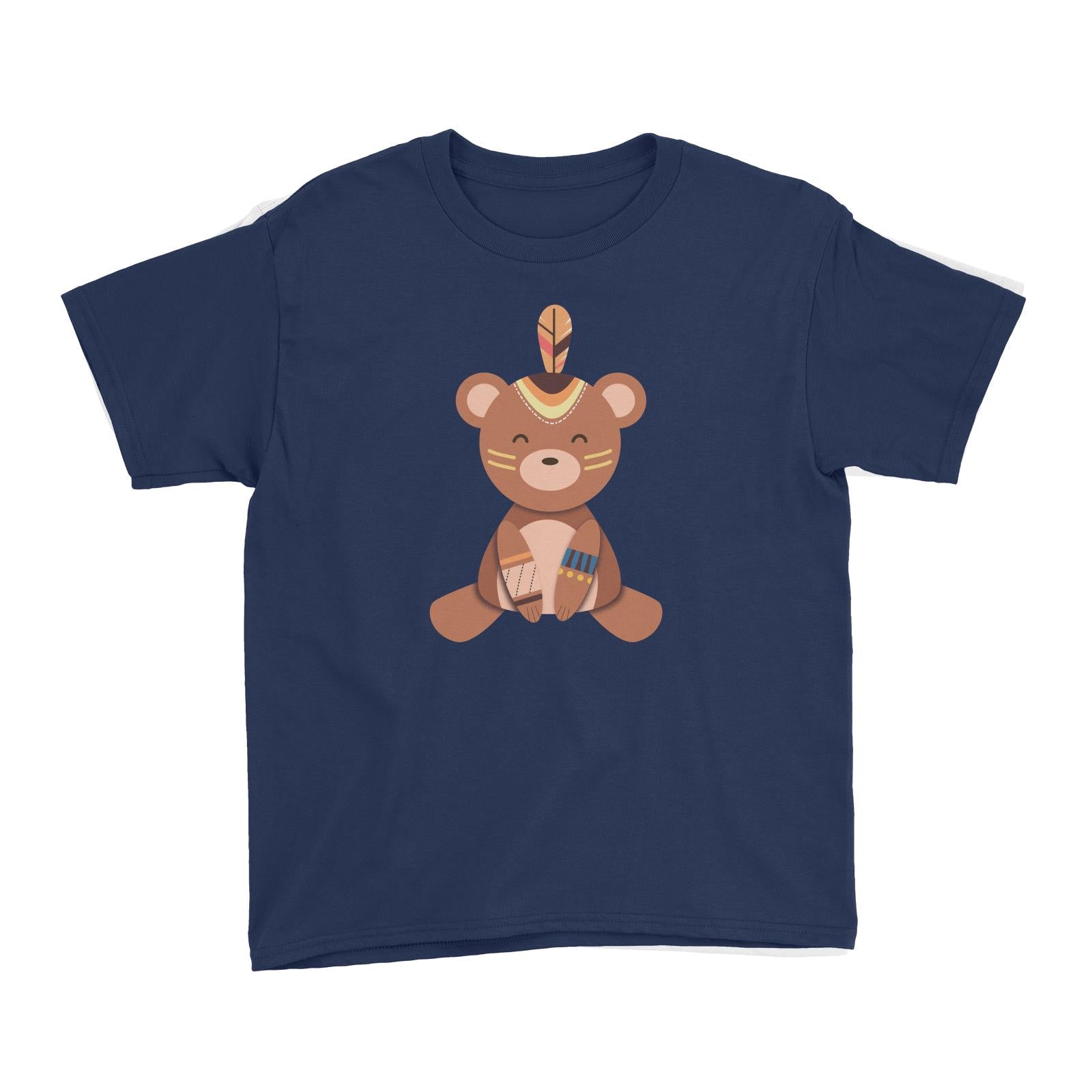 Animal Tribal Bear Addname Kid's T-Shirt