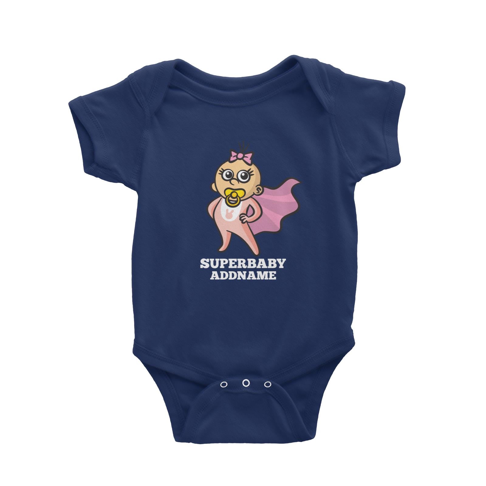 SuperBaby Girl Baby Romper Personalizable Designs Matching Family Superhero Family Edition Superhero For Girls