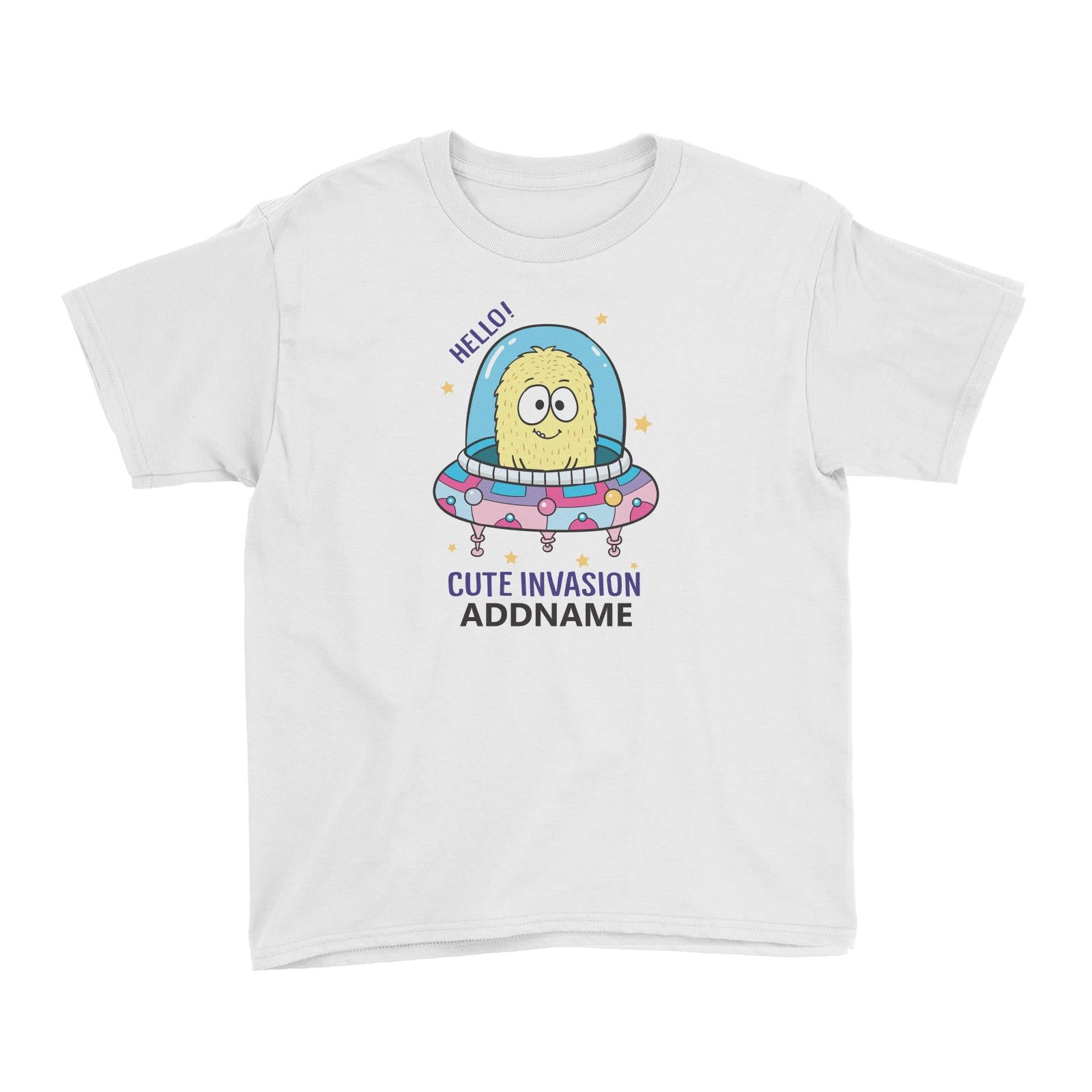 Cool Cute Monster Hello Cute Invasion Monster Addname Kid's T-Shirts