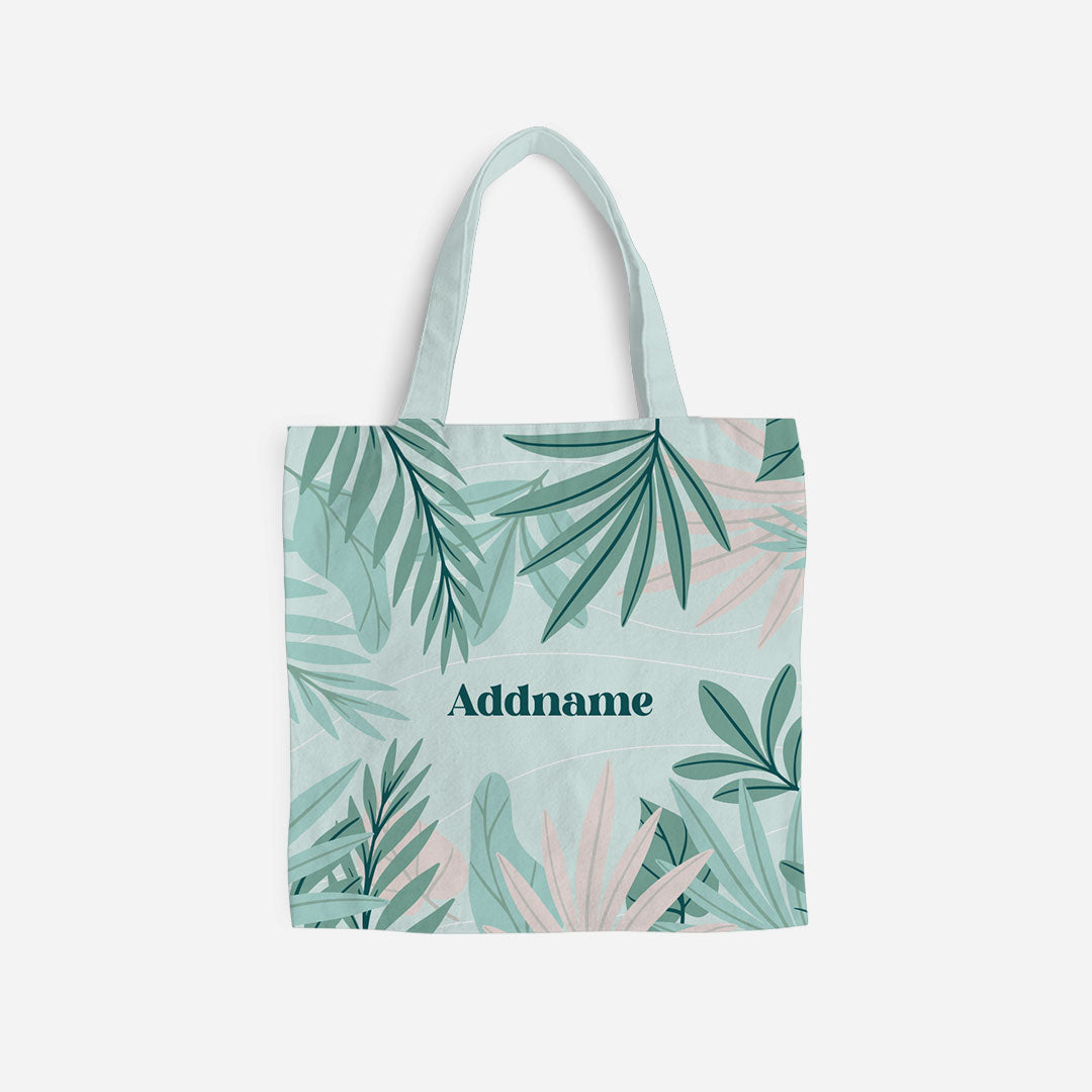 Suasana Series Full Print Canvas Bag - Ash Green