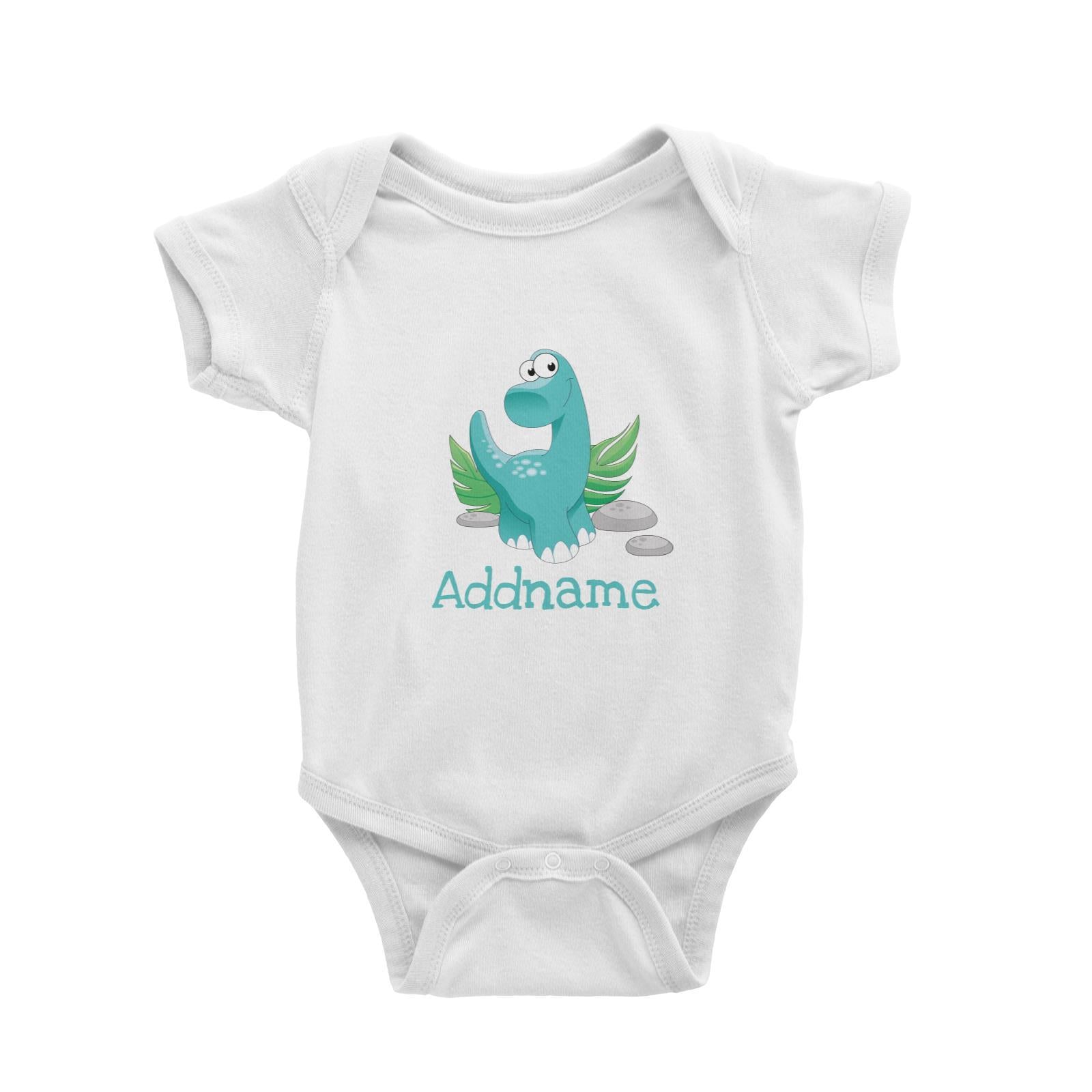 Dinosaurs Long Neck Addname Baby Romper