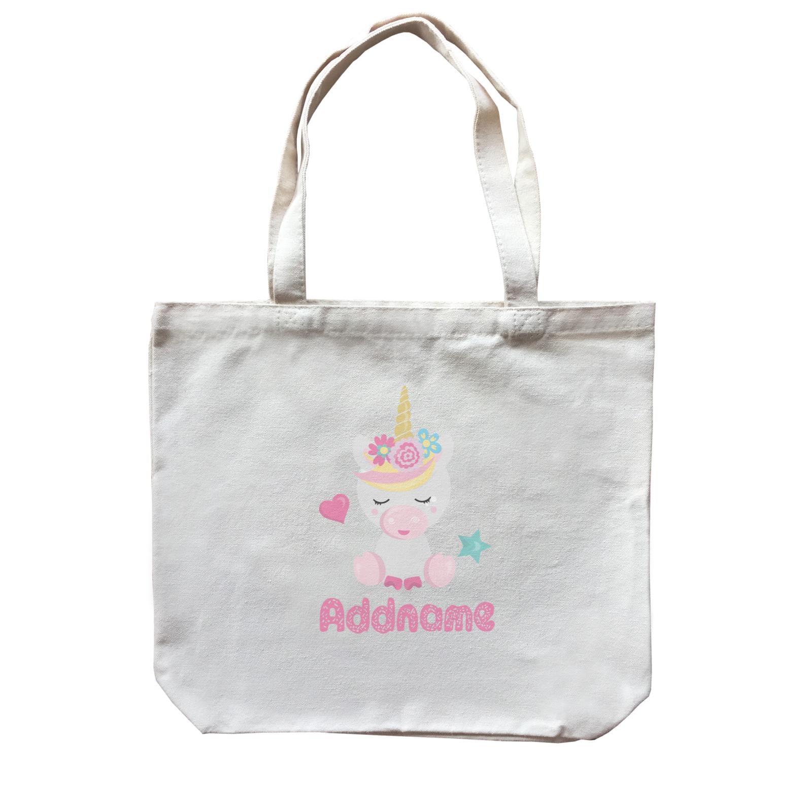 Magical Sweets Cute Unicorn Addname Canvas Bag