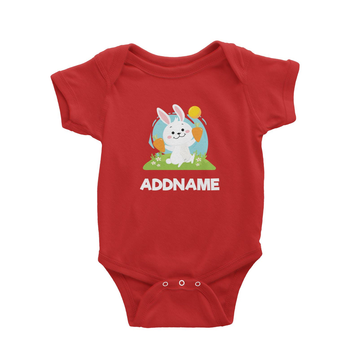 Greenery Rabbit  Baby Romper