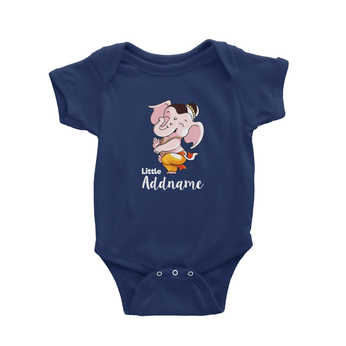 Cute Dancing Ganesha Little Addname Baby Romper