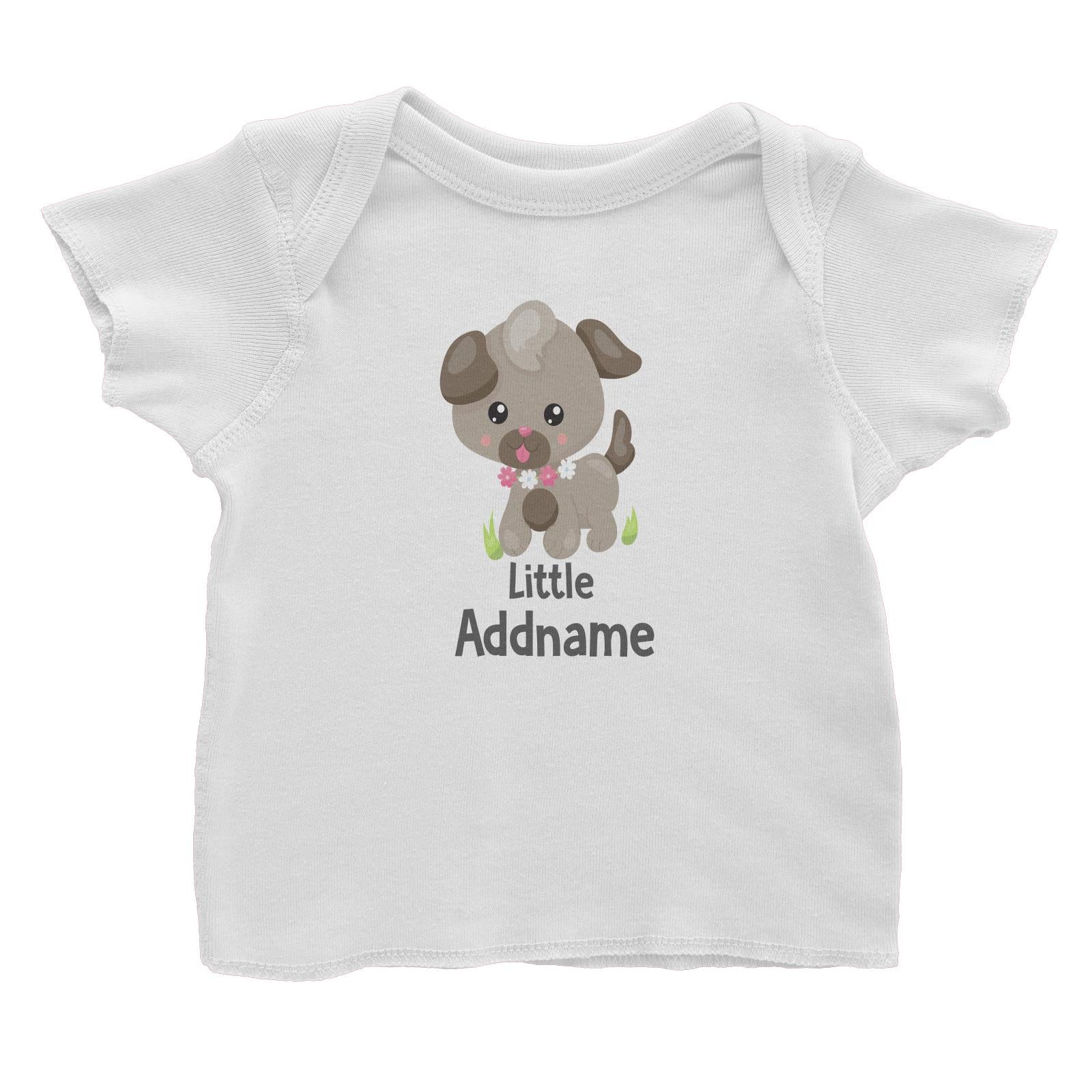 Spring Animals Dog Little Addname Baby T-Shirt