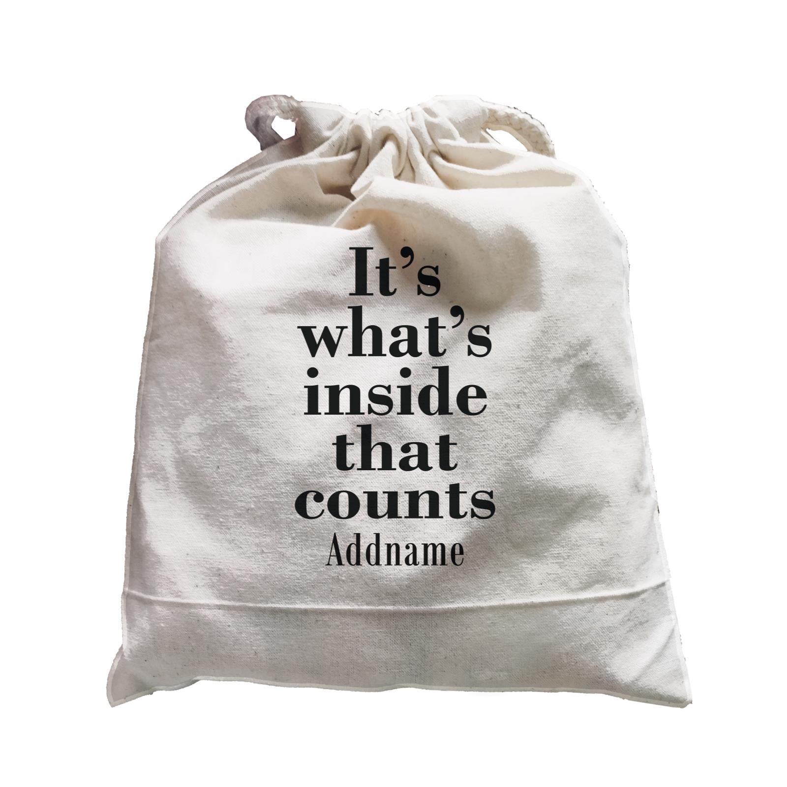 Inspiration Quotes It's What's Inside That Counts Addname Satchel